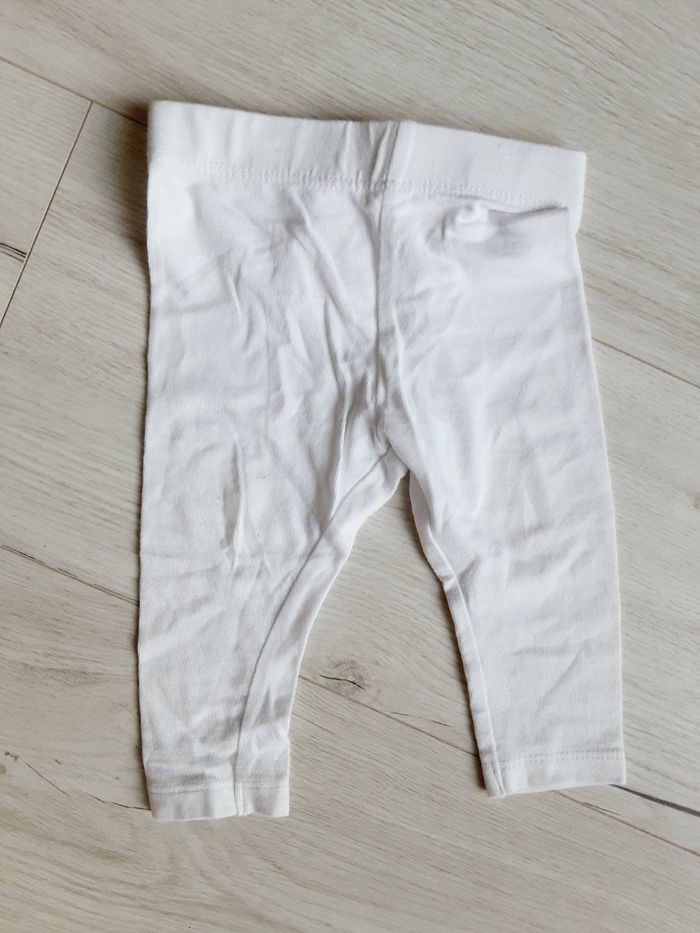 Vêtement bébé fille pantalon legging blanc 6 mois