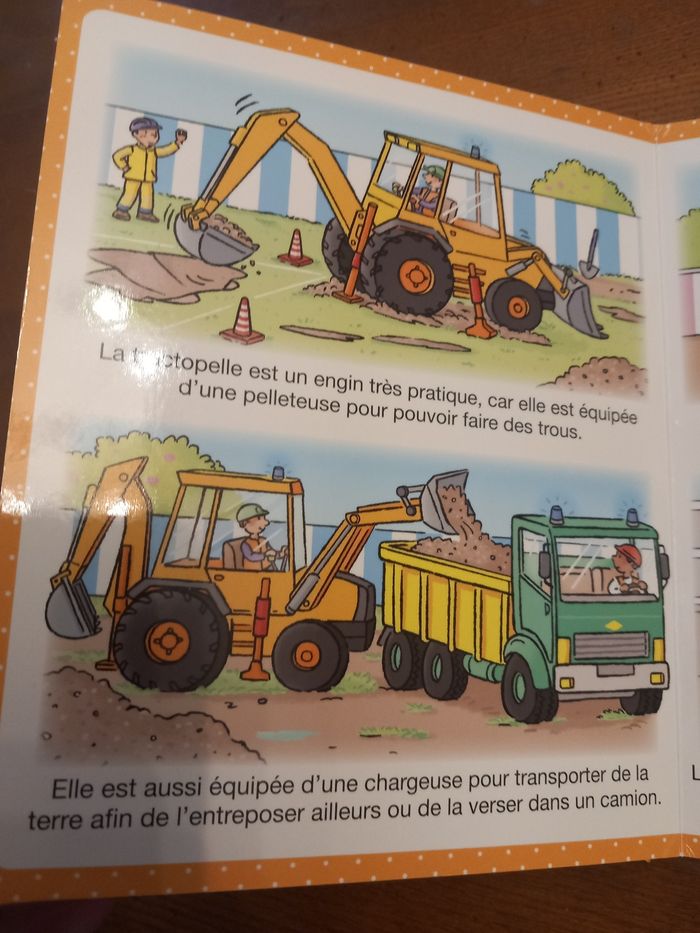 Livre l'imagerie des tout petits les engins de chantier - photo numéro 8