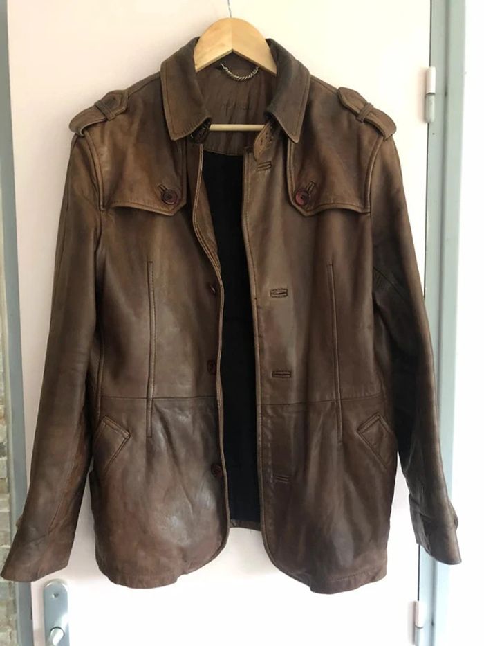 Veste en cuir d'agneau Devred T.M