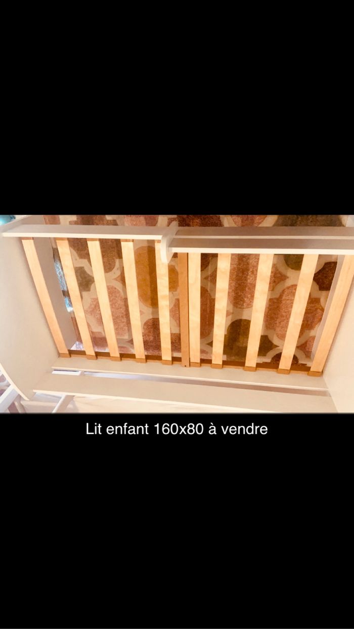 Lit enfant 160x80 sans matelas