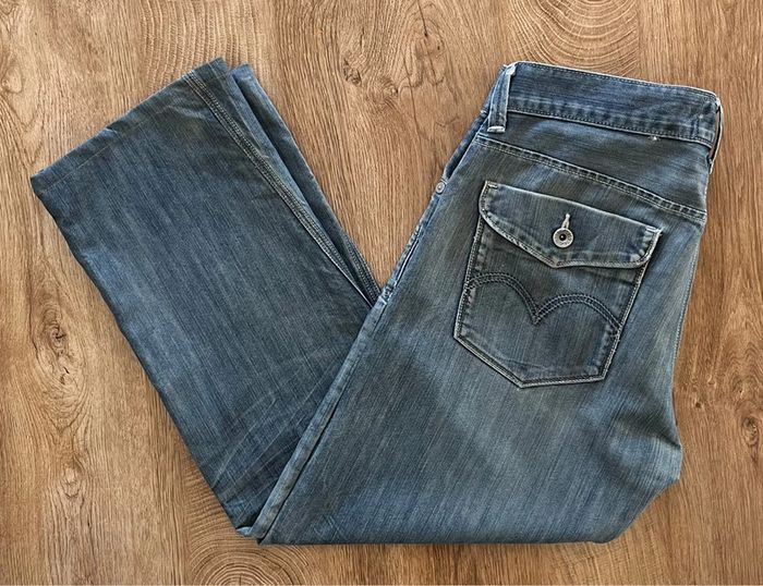 Jean/pantalon bleu Levi's 514 pour homme, taille W 34 (44 taille française) - photo numéro 3