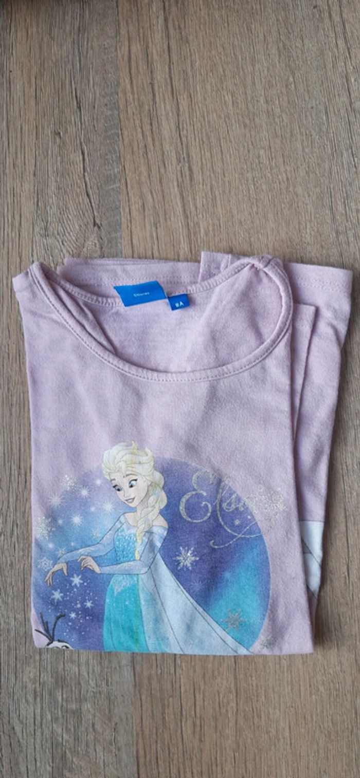 Tee-shirt Reine des Neiges 8 ans - photo numéro 2