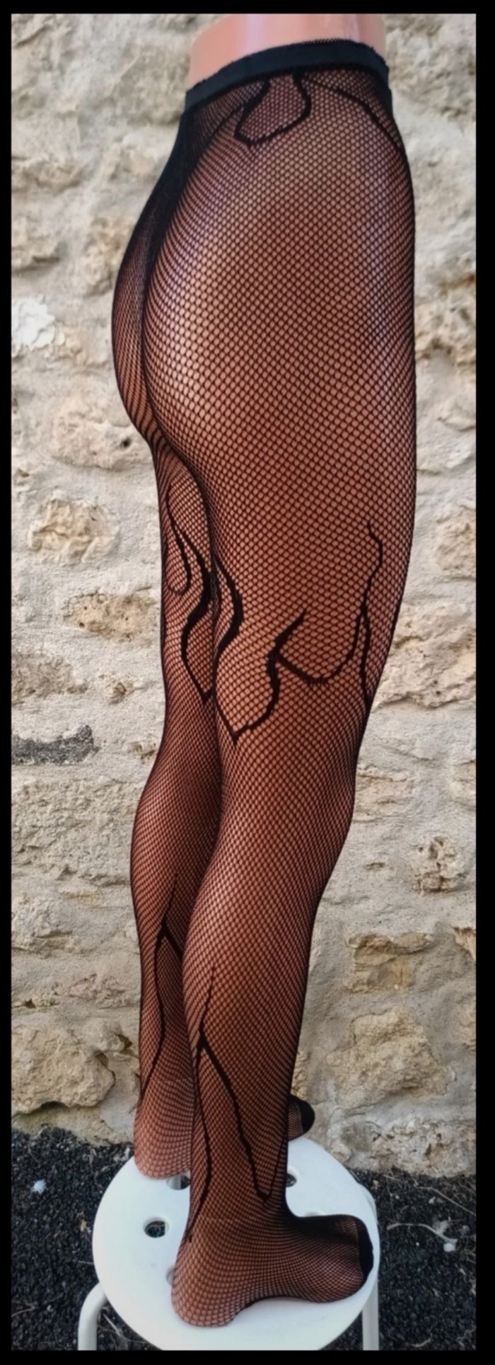Collant résille motif fantaisie - photo numéro 4
