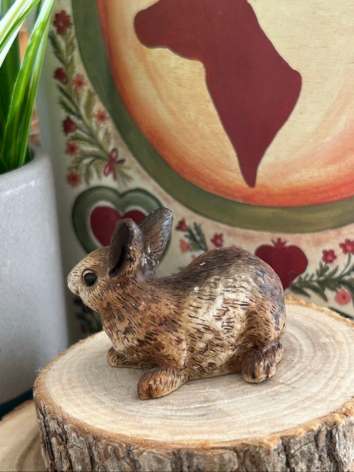 Miniature, lapin ou lièvre en résine haute qualité - photo numéro 5