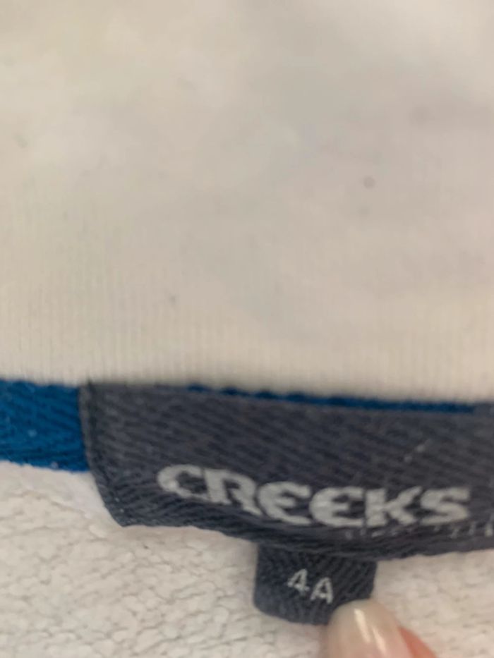 Veste molletonnée blanche Creeks garçon 4 ans - photo numéro 2