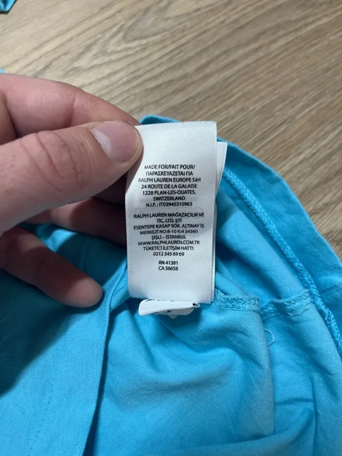 T-shirt Ralph Lauren - couleur bleu clair - taille S - photo numéro 5
