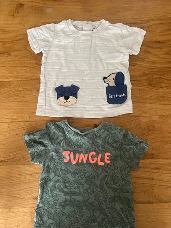 2 tee shirt 12 mois