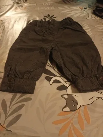 Pantalon carreaux fille 6 mois