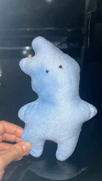 Peluche bleue ~20cm