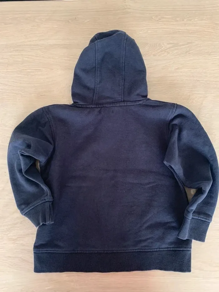 sweat à capuche bleu marine - photo numéro 3