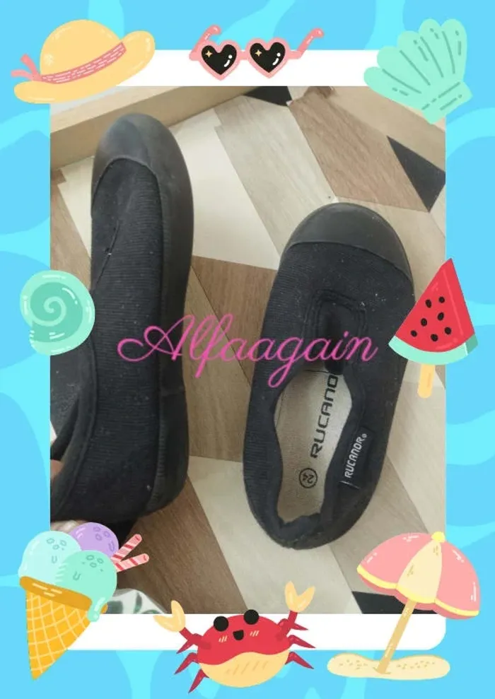 Chaussons de sport noirs mixte gym rucanor 24 - photo numéro 8