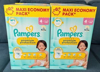 180 couches taille 4 Pampers premium protection