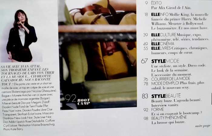 Magazine Elle n°3461 avril 2012 spécial Charlotte Gainsbourg - photo numéro 5