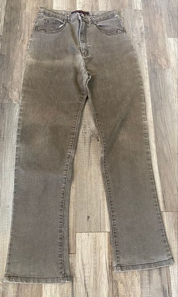 Jean marron beige taille 2 you you