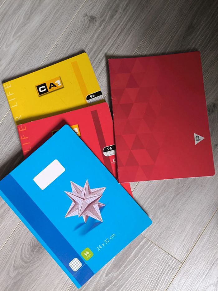 Lot de 4 cahiers