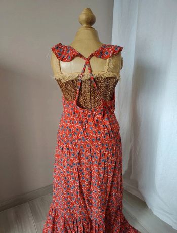 Robe longue rouge