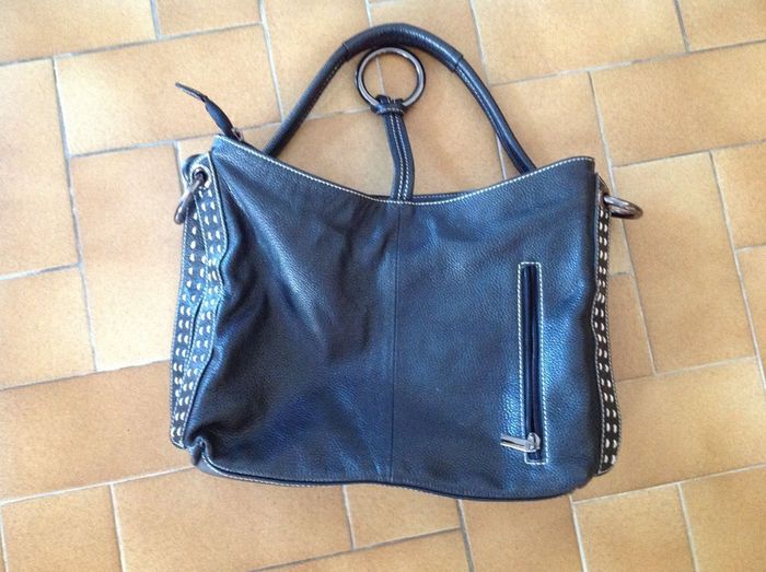 Sac à main cuir noir neuf - photo numéro 3