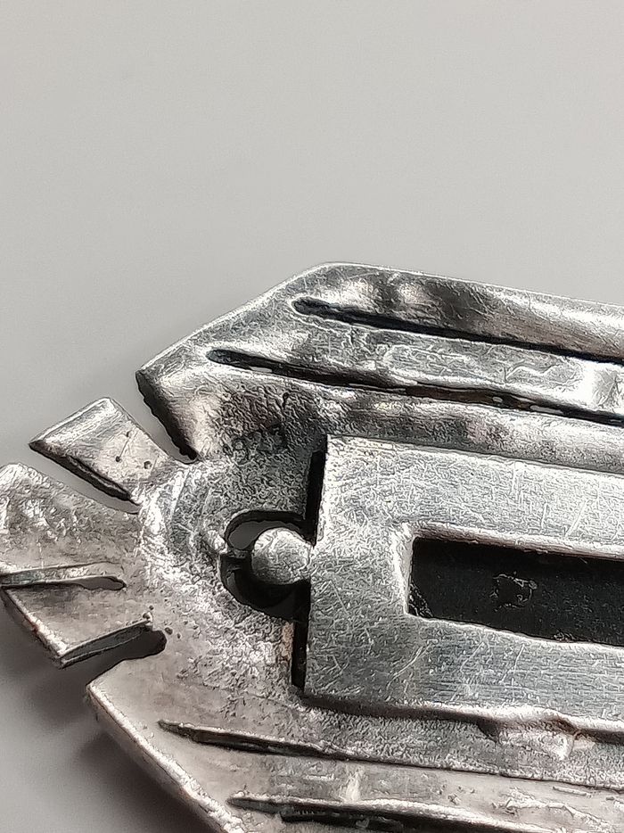 Collana argento 925 vintage antica stile art decò ciondolo onice e marcasiti - photo numéro 6