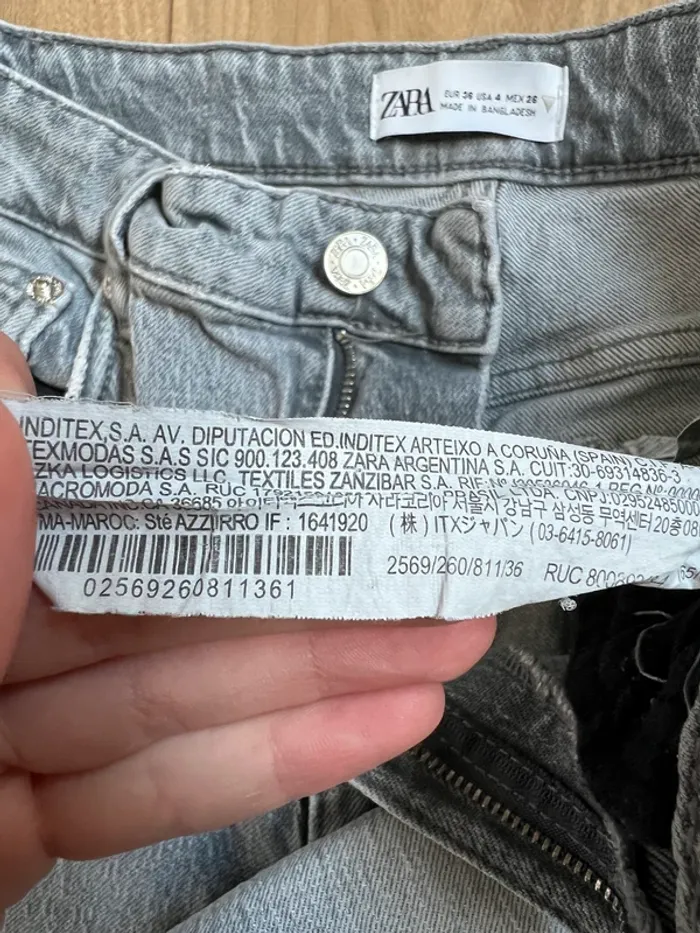 Jean skinny gris femme Zara - photo numéro 6