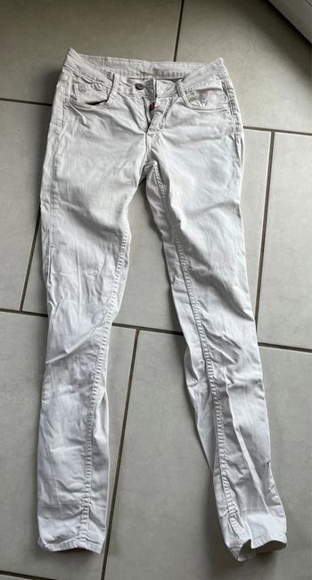 Pantalon blanc « le temps des cerises »taille 25