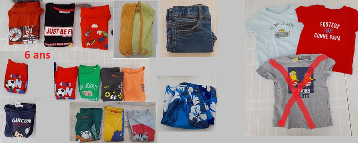 Lot de vêtements 6 ans garçon