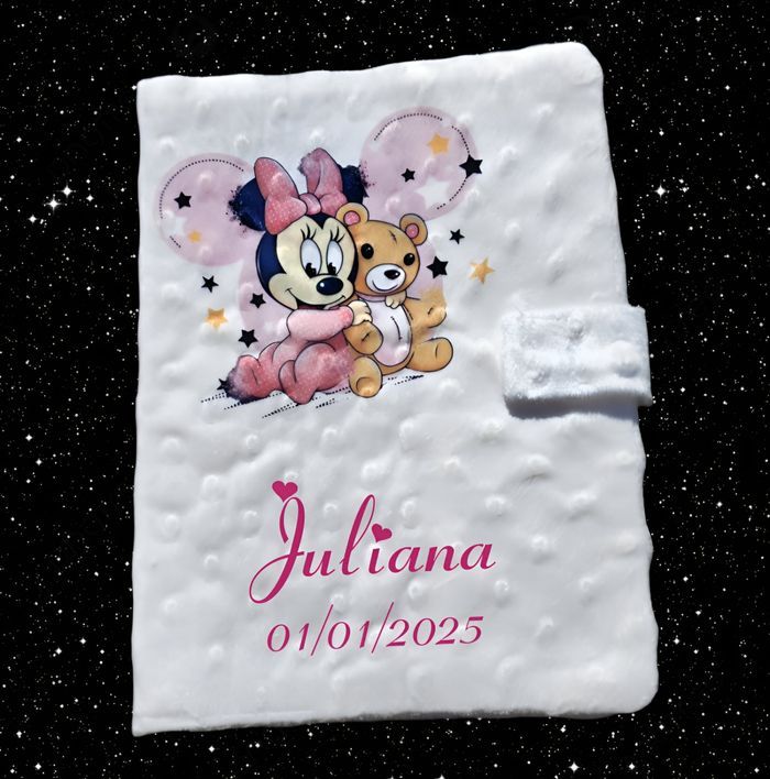 Protège carnet de santé personnalisé minnie