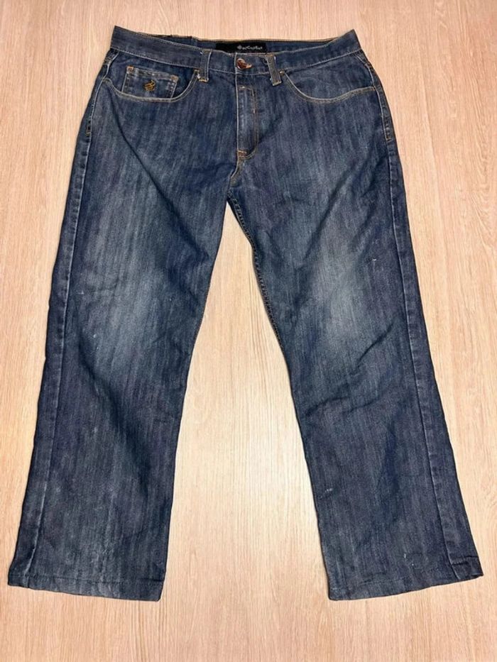 Jean Baggy Y2K Rocawear Brodé - Taille 36 - raccourci - photo numéro 2