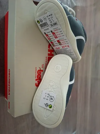 Chaussure cuir souple bébé