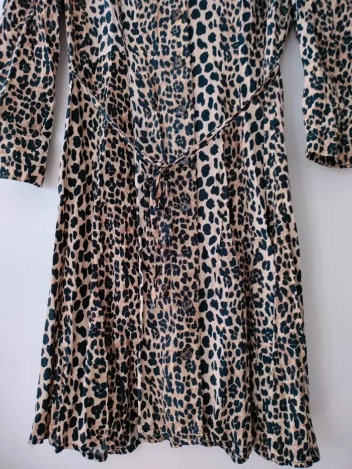 Robe léopard Mango S - photo numéro 3
