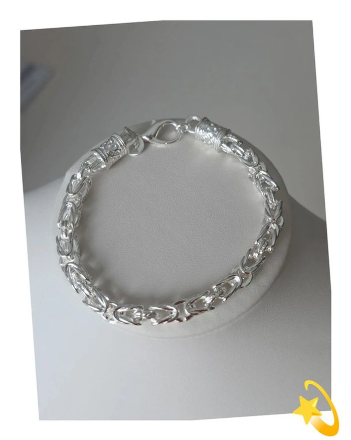 Bracelet maille royale 21cm - photo numéro 3