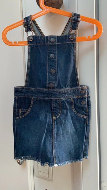 Robe salopette en jean