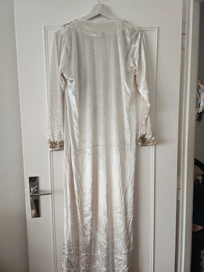 Robe longue blanc crème - photo numéro 4