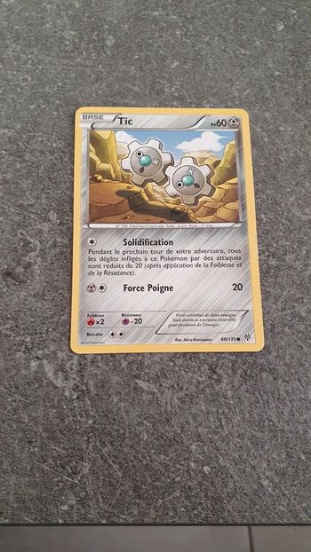 Carte Pokémon Tic