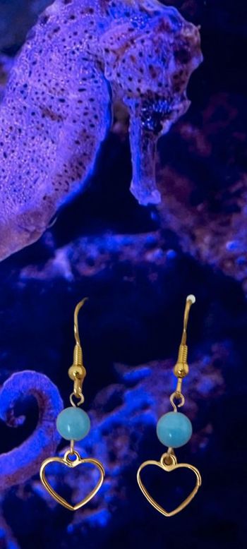 Boucles d'oreilles en Aigue-Marine