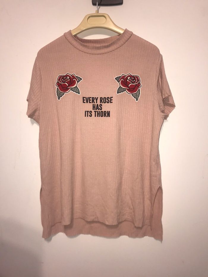 T-shirt cotelé