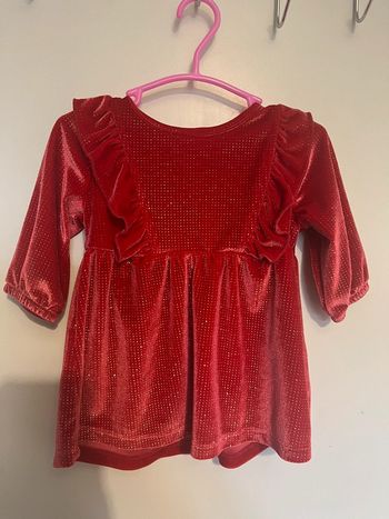 Robe à paillette rouge 6mois