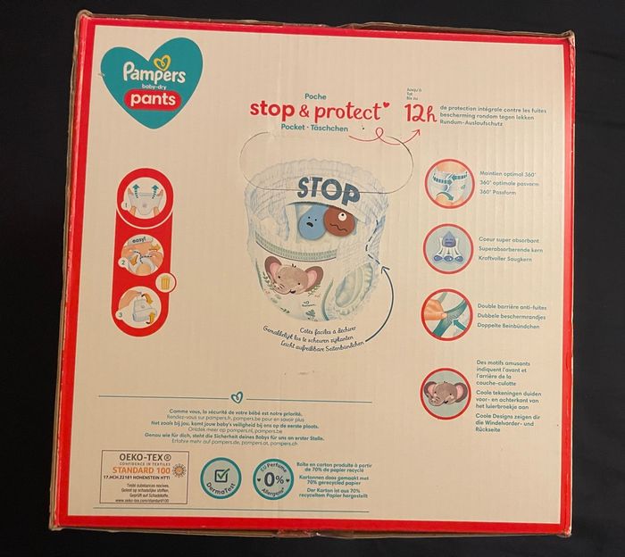 Mega Pack de couches Pampers Baby-Dry Pants totalement neuves taille 6 - photo numéro 2