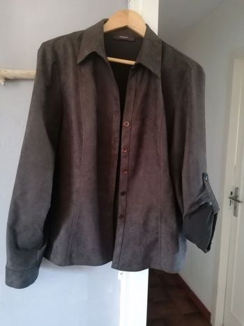 Veste ou sur chemise Burton, 44, effet daim, marron 