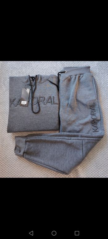 Ensemble jogging homme kaporal S gris foncé 
