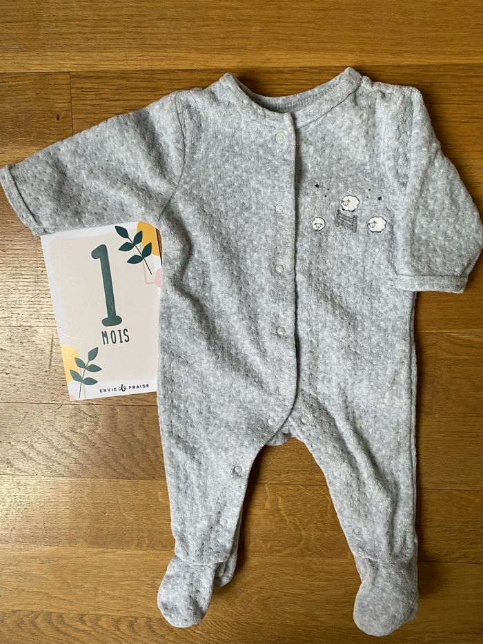 Pyjama velours 1 mois