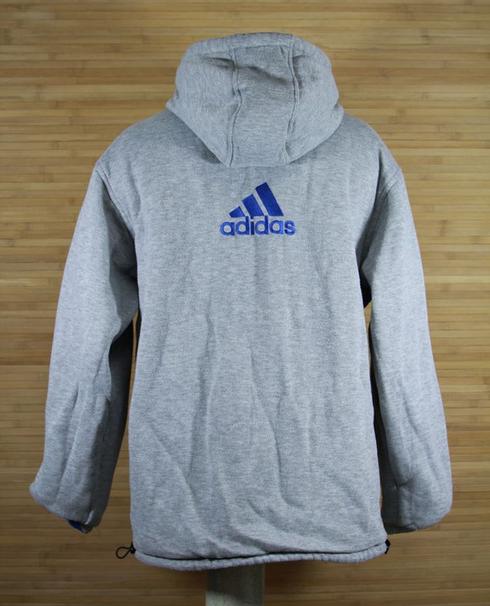 Veste doudoune vintage réversible Adidas homme noir et bleu marine ou grise et bleu - photo numéro 6