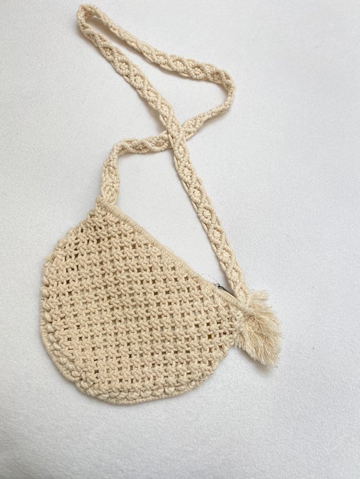 Sac à bandoulière macramé coton et tissu Roxy - photo numéro 6