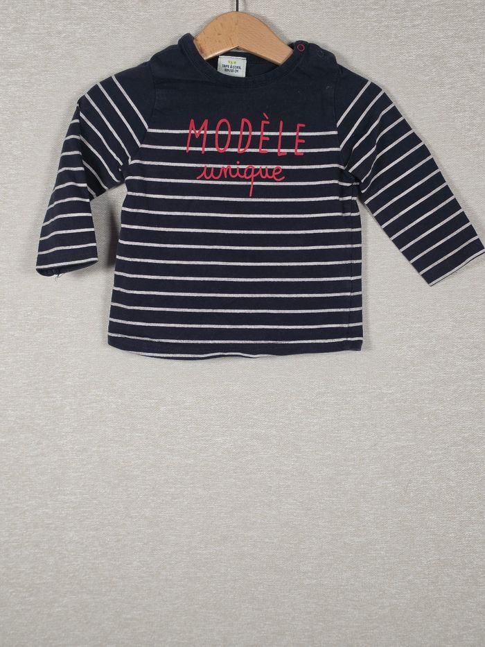 T-shirt manche longue tape à l'œil 18 mois 80 cm - photo numéro 1