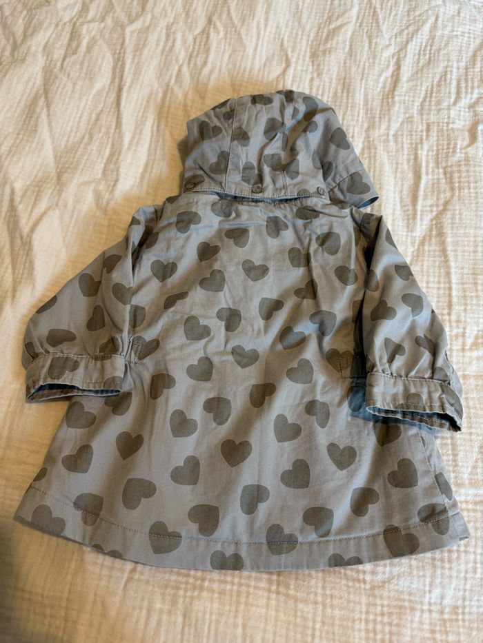 Veste grise Vertbaudet 6 mois / 67 cm - capuche amovible - photo numéro 2