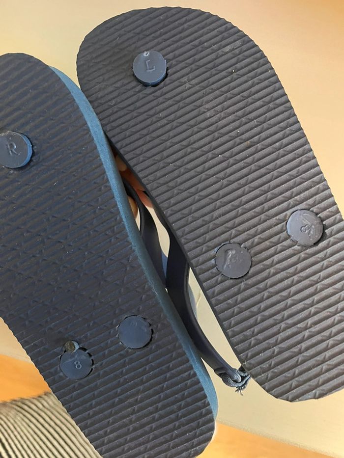 Tongs bleues marine - photo numéro 3