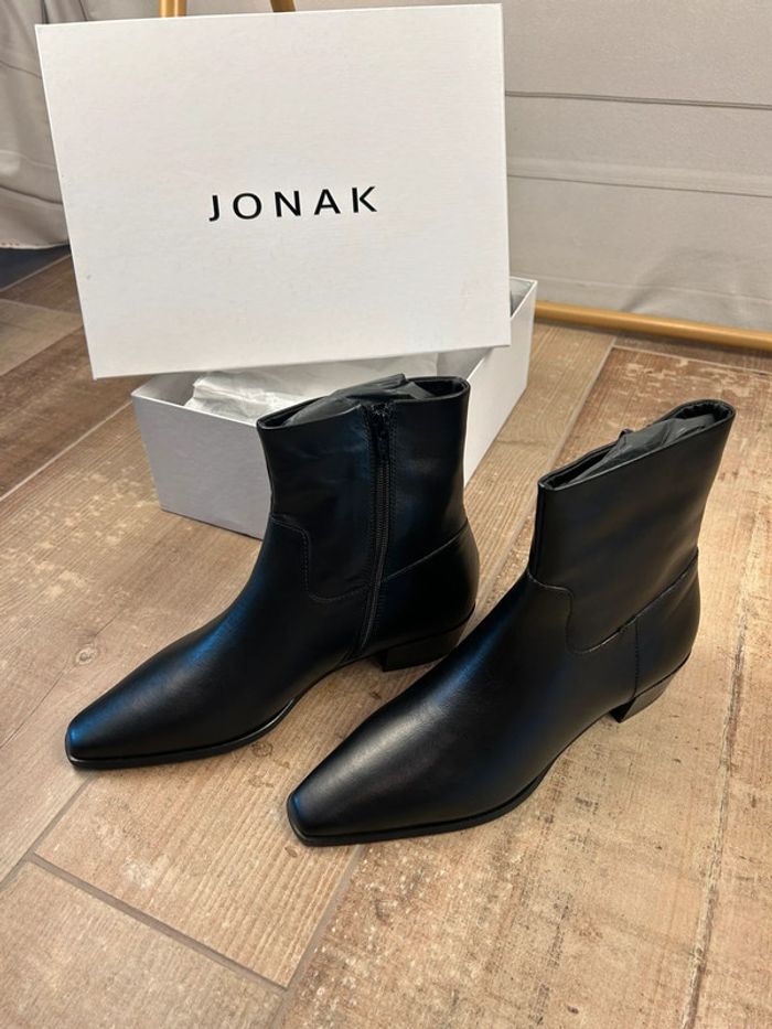Bottines Noires Jonak 38 neuves