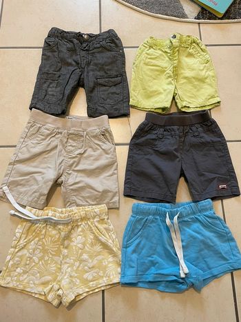 Lot 6 shorts garçon 24m