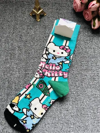 🇫🇷 Made in France – Chaussettes fantaisie GMS Wellgushine – Hello Kitty & amis
