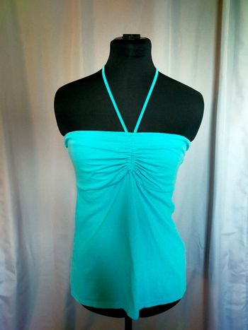 Haut turquoise à nouer – Tex Woman – Taille M