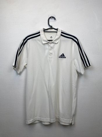 Polo, Adidas, blanc, homme, S (2738)